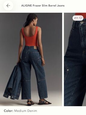 NWT ALIGNE: Frazer Slim Barrel Jeans - Sz: 32 — BRAND NEW Never Worn